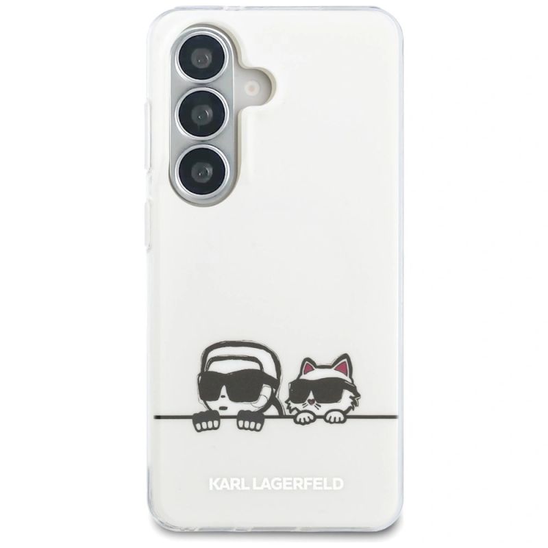 Etui Karl Lagerfeld IML Peekaboo Karl&Choupette MagSafe na Samsung Galaxy S26 Plus - przezroczyste - obrazek 2