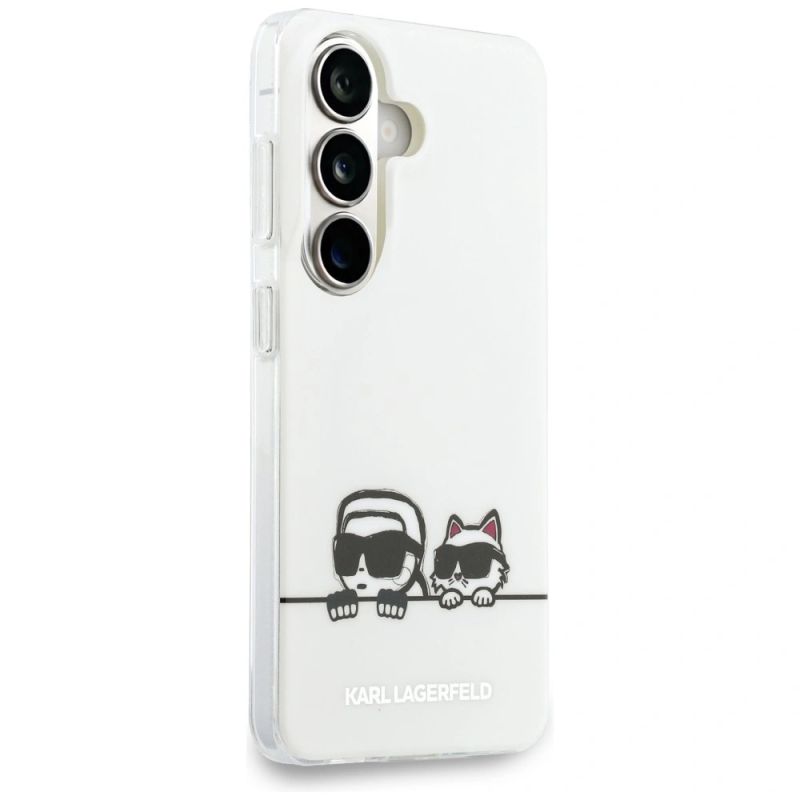 Etui Karl Lagerfeld IML Peekaboo Karl&Choupette MagSafe na Samsung Galaxy S26 Plus - przezroczyste - obrazek 3