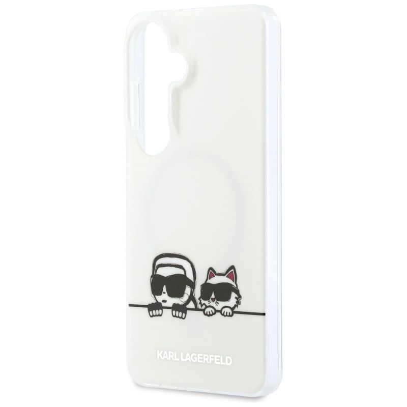 Etui Karl Lagerfeld IML Peekaboo Karl&Choupette MagSafe na Samsung Galaxy S26 Plus - przezroczyste - obrazek 5