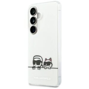 Etui Karl Lagerfeld IML Peekaboo Karl&Choupette MagSafe na Samsung Galaxy S26 - przezroczyste