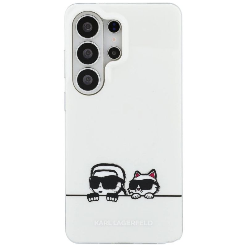 Etui Karl Lagerfeld IML Peekaboo Karl&Choupette MagSafe na Samsung Galaxy S26 Ultra - przezroczyste - obrazek 3