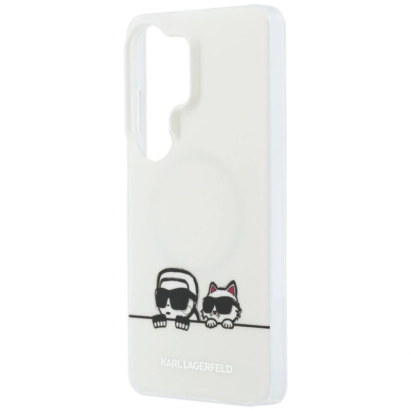 Etui Karl Lagerfeld IML Peekaboo Karl&Choupette MagSafe na Samsung Galaxy S26 Ultra - przezroczyste - obrazek 6