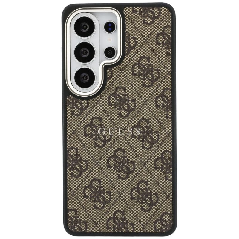 Etui Guess 4G Embossed Ring MagSafe na Samsung Galaxy S26 Ultra - brązowe - obrazek 3
