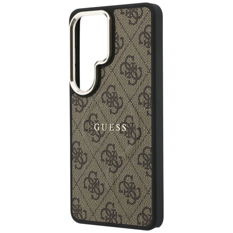 Etui Guess 4G Embossed Ring MagSafe na Samsung Galaxy S26 Ultra - brązowe - obrazek 6