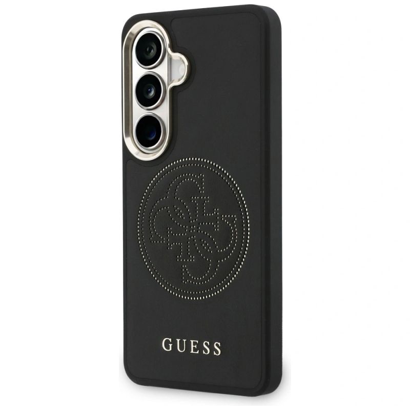 Etui Guess Perforated Logo MagSafe na Samsung Galaxy S26 - czarne - obrazek 2