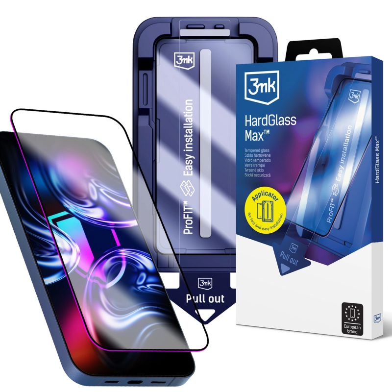 Szkło hartowane 3mk HardGlass Max na iPhone 17 Pro Max - obrazek 3