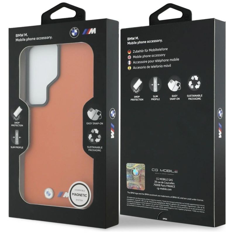Etui BMW M Metal Logo MagSafe na Samsung Galaxy S26 Ultra - pomarańczowe - obrazek 8
