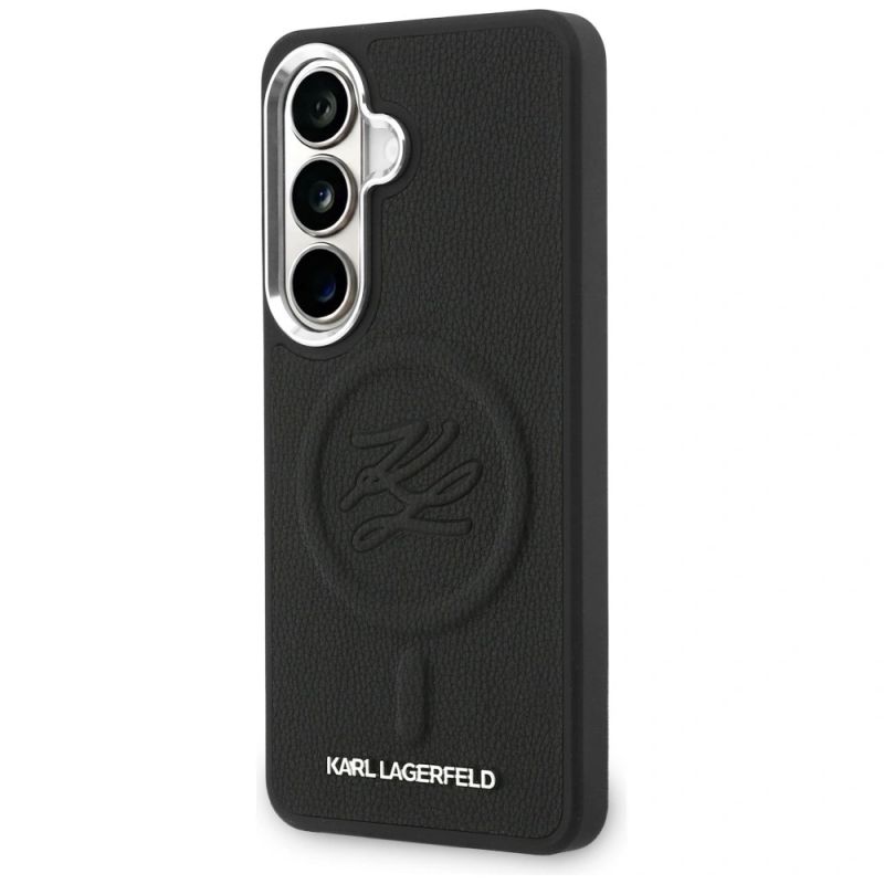 Etui Karl Lagerfeld Embossed Ring Initials MagSafe na Samsung Galaxy S26+ - czarne - obrazek 2