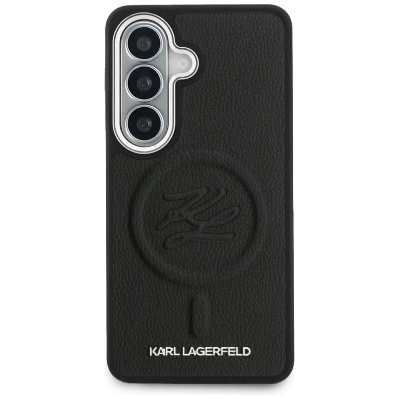 Etui Karl Lagerfeld Embossed Ring Initials MagSafe na Samsung Galaxy S26+ - czarne - obrazek 3