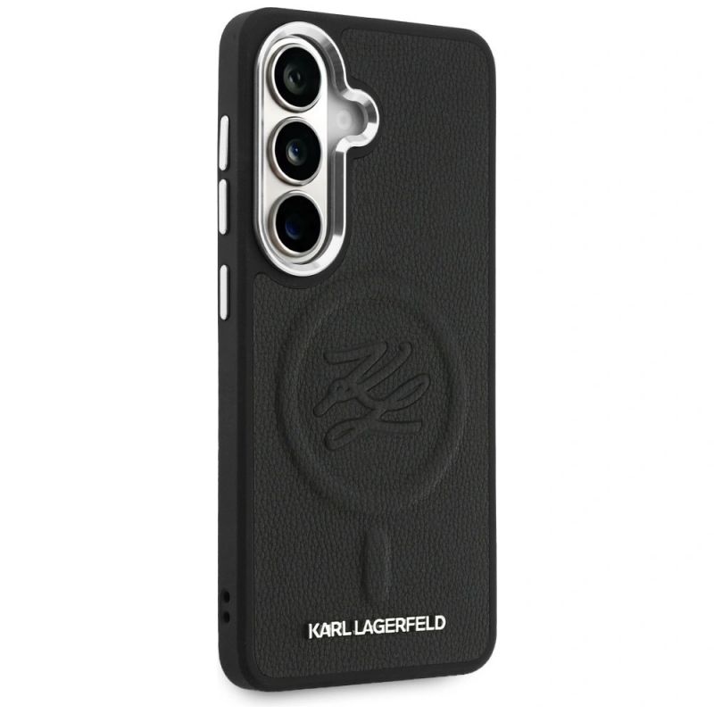 Etui Karl Lagerfeld Embossed Ring Initials MagSafe na Samsung Galaxy S26+ - czarne - obrazek 4