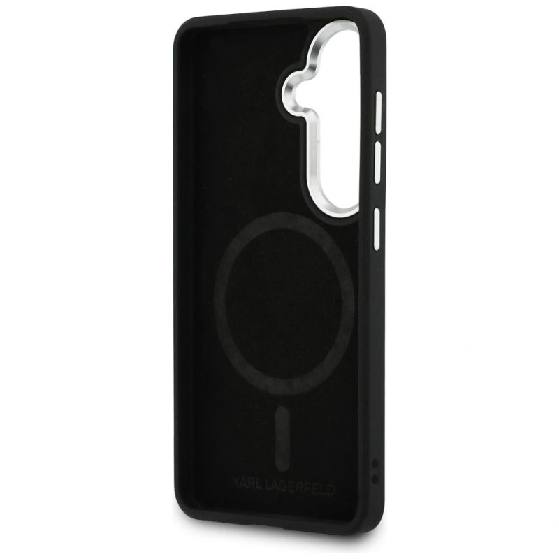 Etui Karl Lagerfeld Embossed Ring Initials MagSafe na Samsung Galaxy S26+ - czarne - obrazek 7