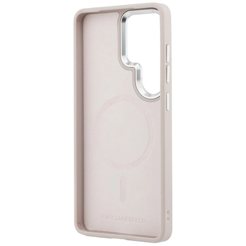 Etui Karl Lagerfeld Embossed Ring RSG Logo MagSafe na Samsung Galaxy S26 Ultra - różowe - obrazek 7