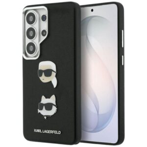 Etui Karl Lagerfeld Saffiano Double Heads Metal na Samsung Galaxy S26 Ultra - czarne