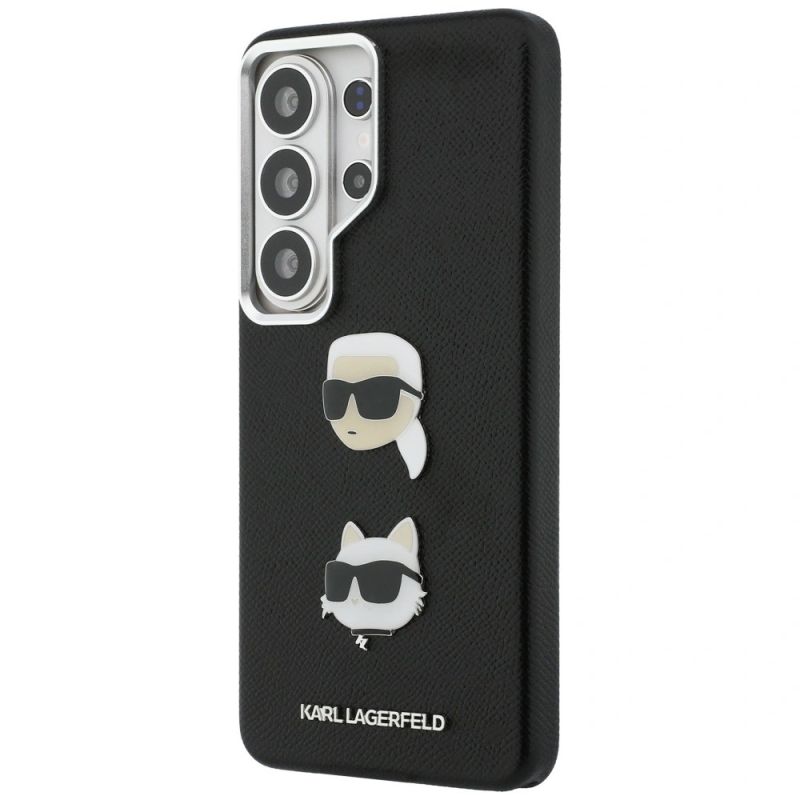Etui Karl Lagerfeld Saffiano Double Heads Metal na Samsung Galaxy S26 Ultra - czarne - obrazek 2