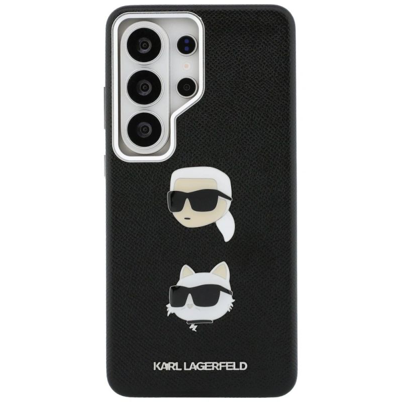 Etui Karl Lagerfeld Saffiano Double Heads Metal na Samsung Galaxy S26 Ultra - czarne - obrazek 3