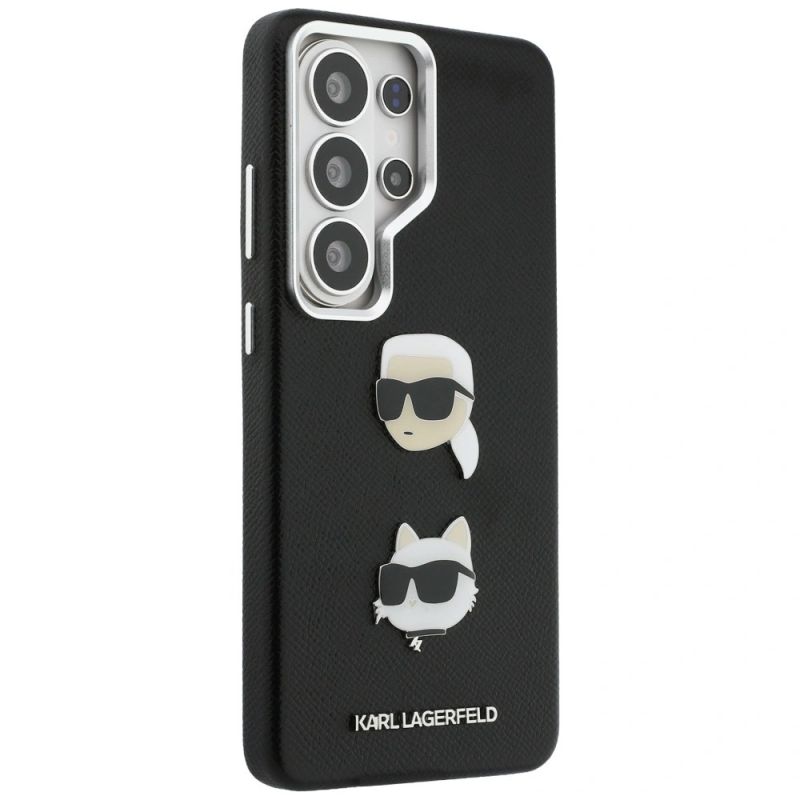 Etui Karl Lagerfeld Saffiano Double Heads Metal na Samsung Galaxy S26 Ultra - czarne - obrazek 4