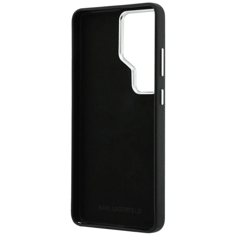 Etui Karl Lagerfeld Saffiano Double Heads Metal na Samsung Galaxy S26 Ultra - czarne - obrazek 7