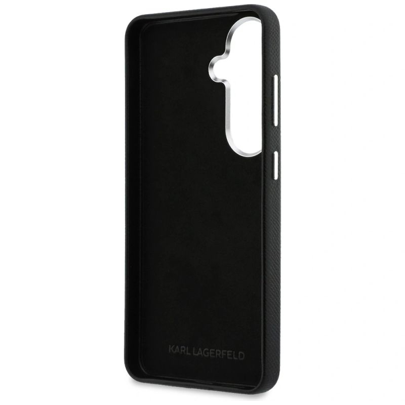 Etui Karl Lagerfeld Saffiano Double Heads Metal na Samsung Galaxy S26+ - czarne - obrazek 7