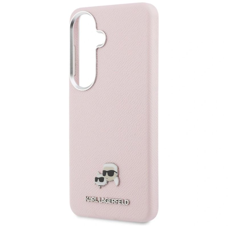Etui Karl Lagerfeld Saffiano KC Metal Logo MagSafe na Samsung Galaxy S26+ - różowe - obrazek 6