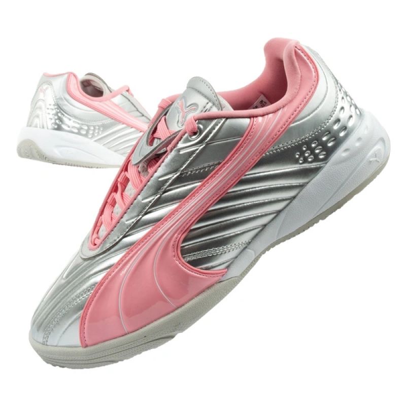 Puma buty sportowe sneakersy młodzieżowe V-S2 Goalgetter modne srebrne