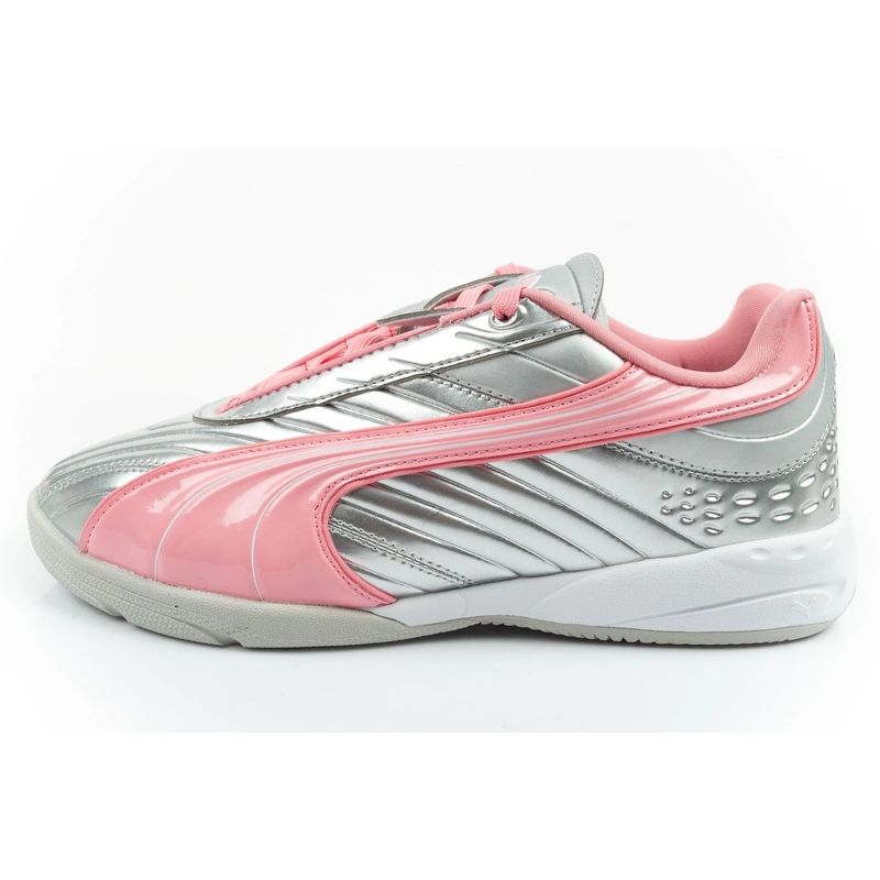 Puma buty sportowe sneakersy młodzieżowe V-S2 Goalgetter modne srebrne - obrazek 2
