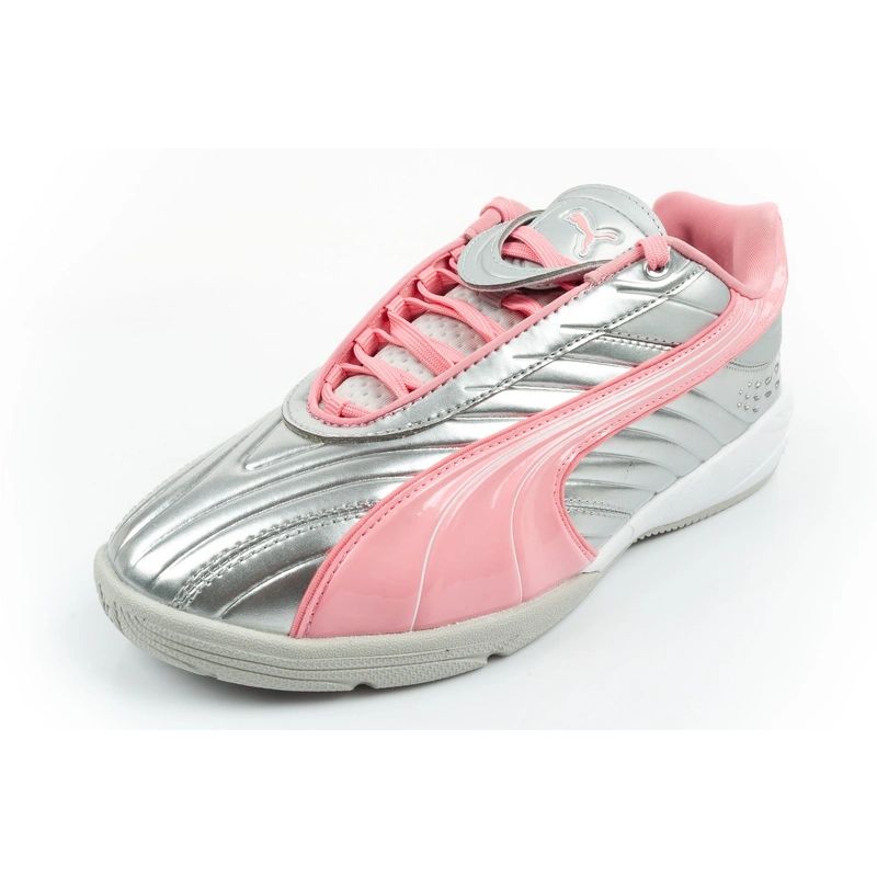 Puma buty sportowe sneakersy młodzieżowe V-S2 Goalgetter modne srebrne - obrazek 3