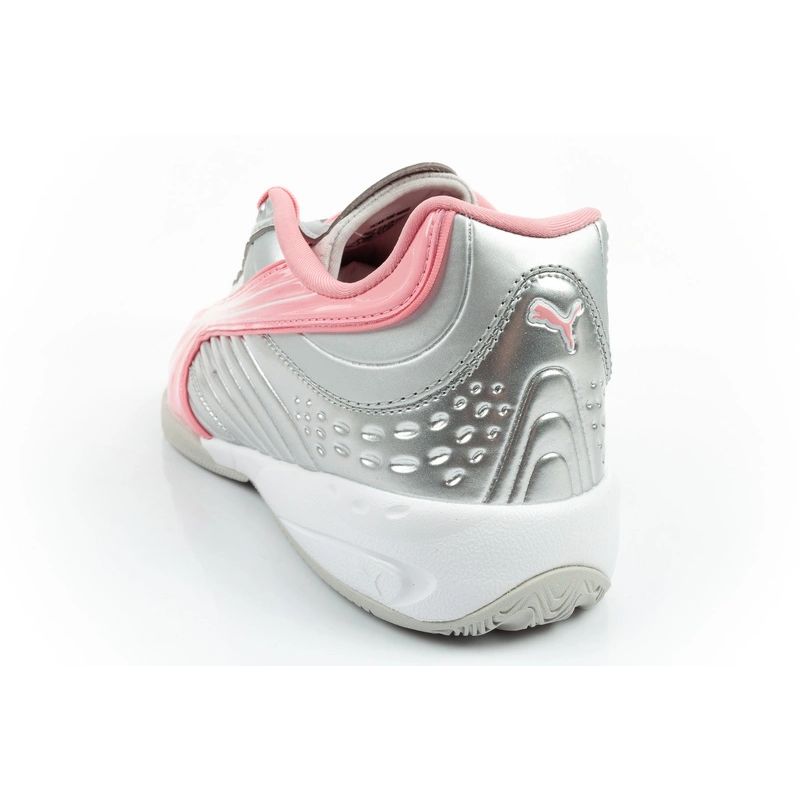 Puma buty sportowe sneakersy młodzieżowe V-S2 Goalgetter modne srebrne - obrazek 5
