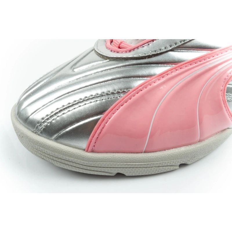 Puma buty sportowe sneakersy młodzieżowe V-S2 Goalgetter modne srebrne - obrazek 6