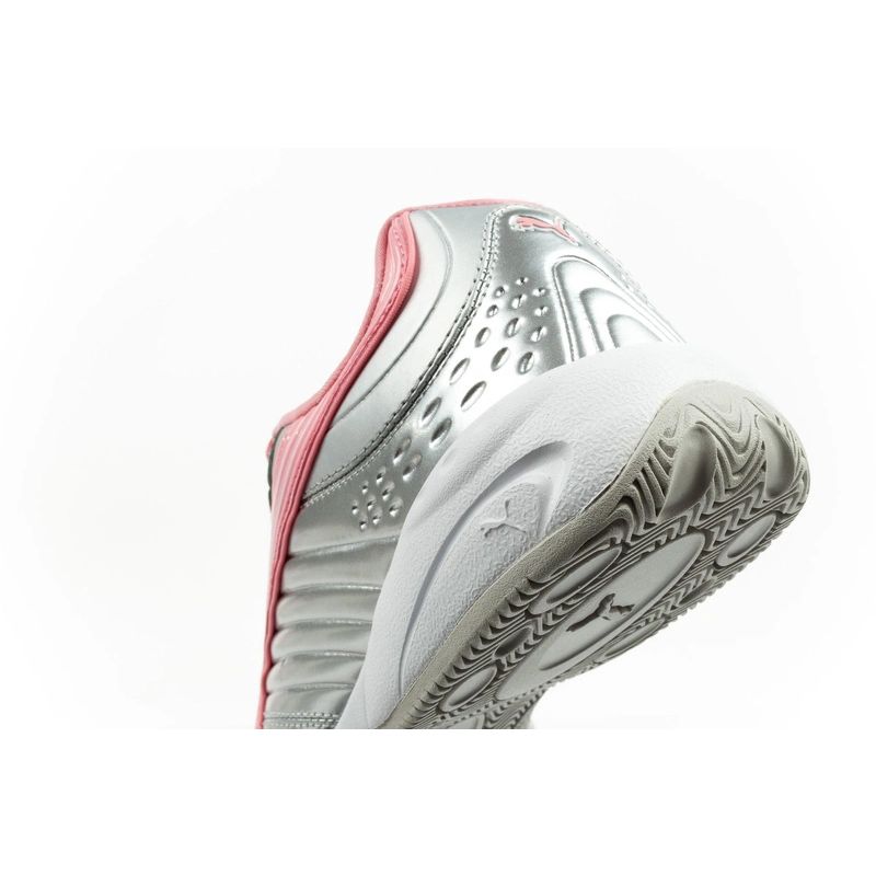 Puma buty sportowe sneakersy młodzieżowe V-S2 Goalgetter modne srebrne - obrazek 7