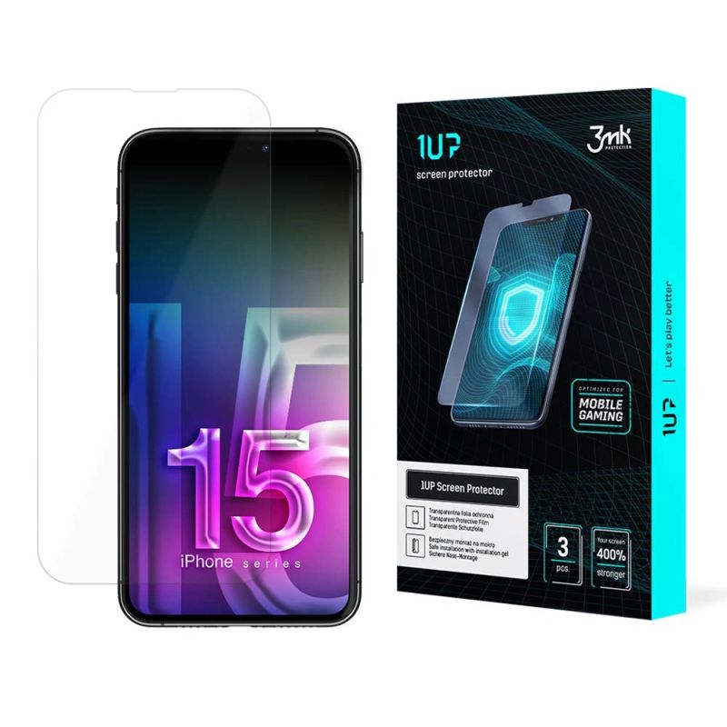 Folia dla graczy 3mk 1UP na iPhone 15 Plus