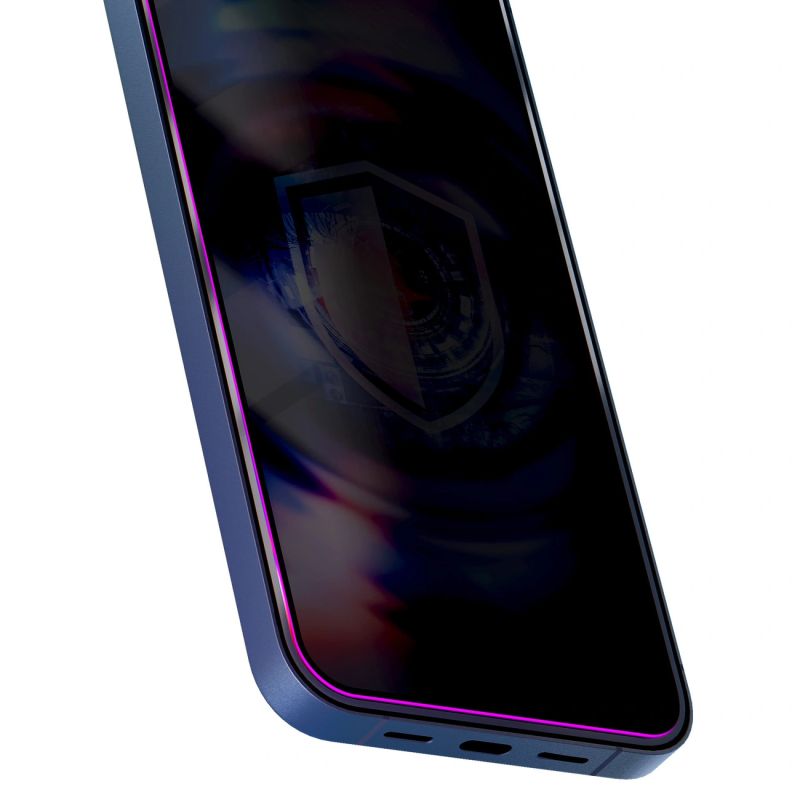 Szkło hartowane 9H z filtrem prywatyzującym 3mk HardGlass Max Privacy na iPhone 15 Pro - obrazek 3