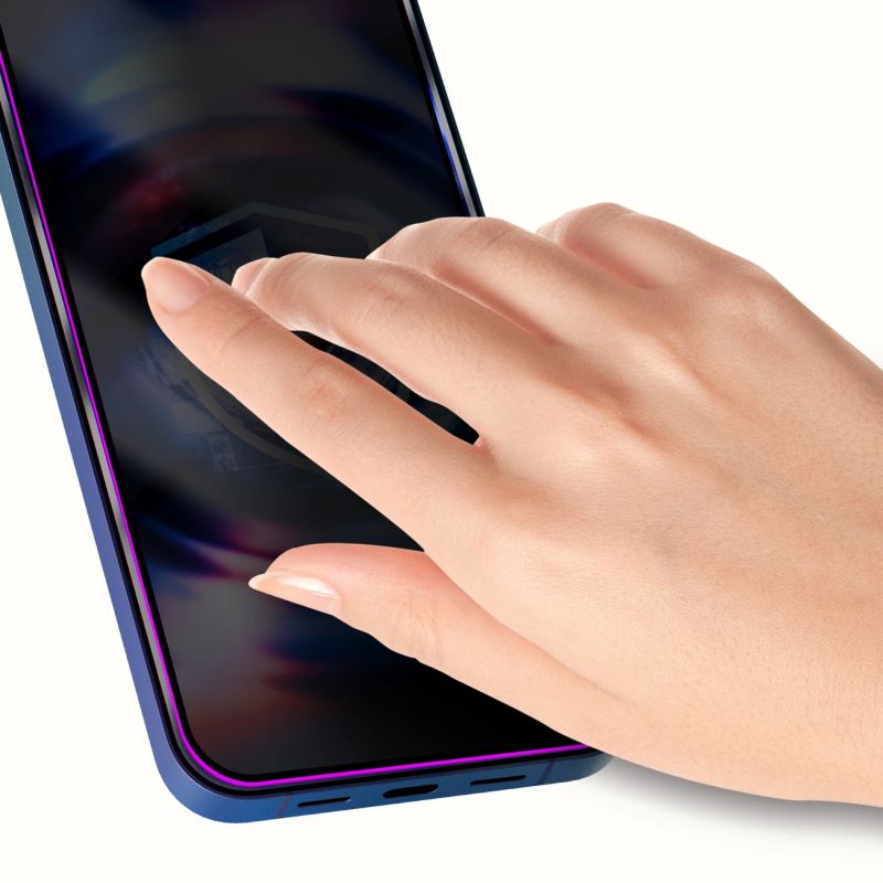 Szkło hartowane 9H z filtrem prywatyzującym 3mk HardGlass Max Privacy na iPhone 15 Pro - obrazek 12