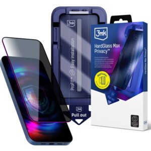Szkło hartowane 9H z filtrem prywatyzującym 3mk HardGlass Max Privacy na Samsung Galaxy S25 Edge