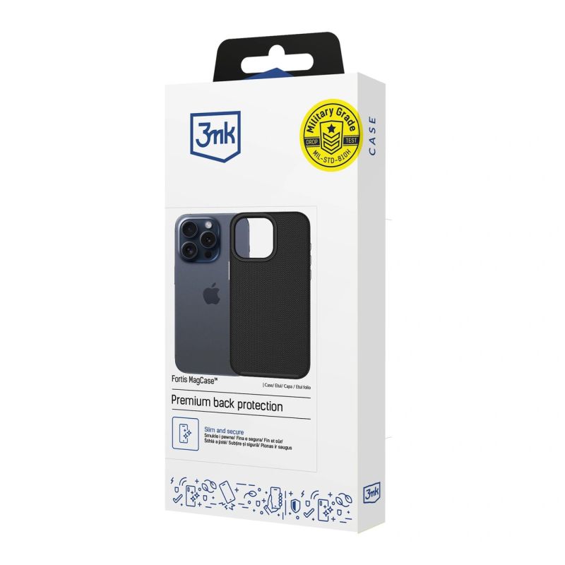 Etui 3mk Fortis MagCase na iPhone 15 Pro - czarne - obrazek 11