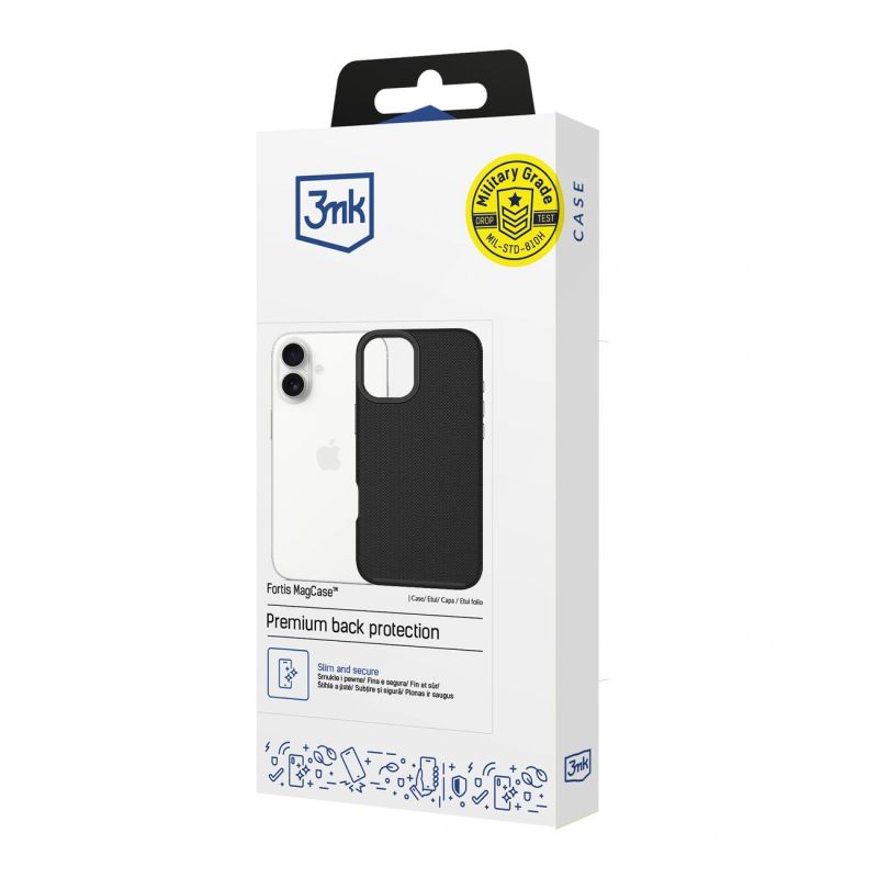 Etui 3mk Fortis MagCase na iPhone 16 - czarne - obrazek 11