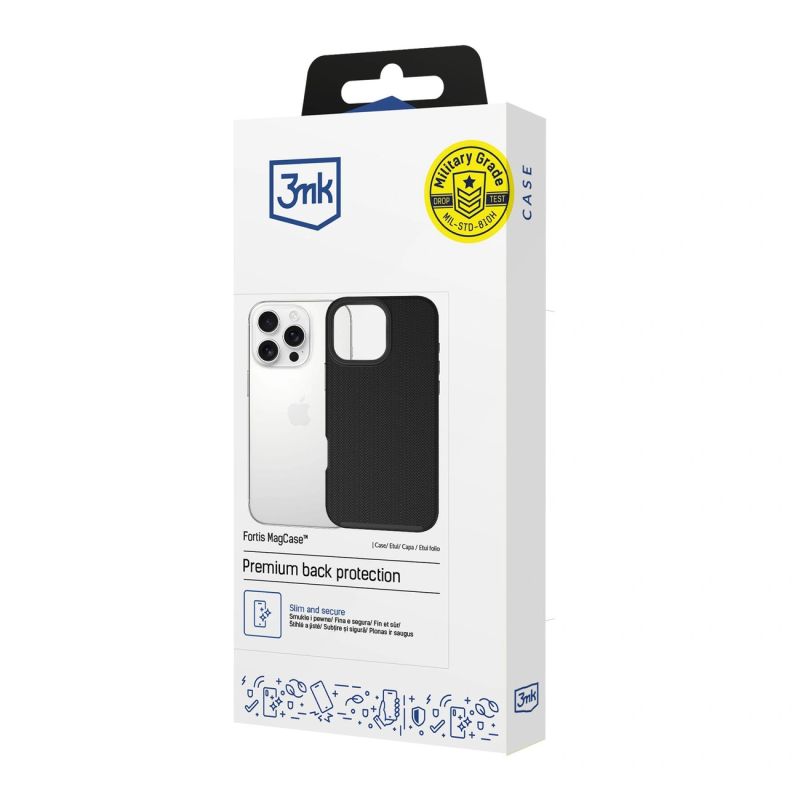 Etui 3mk Fortis MagCase na iPhone 16 Pro - czarne - obrazek 11