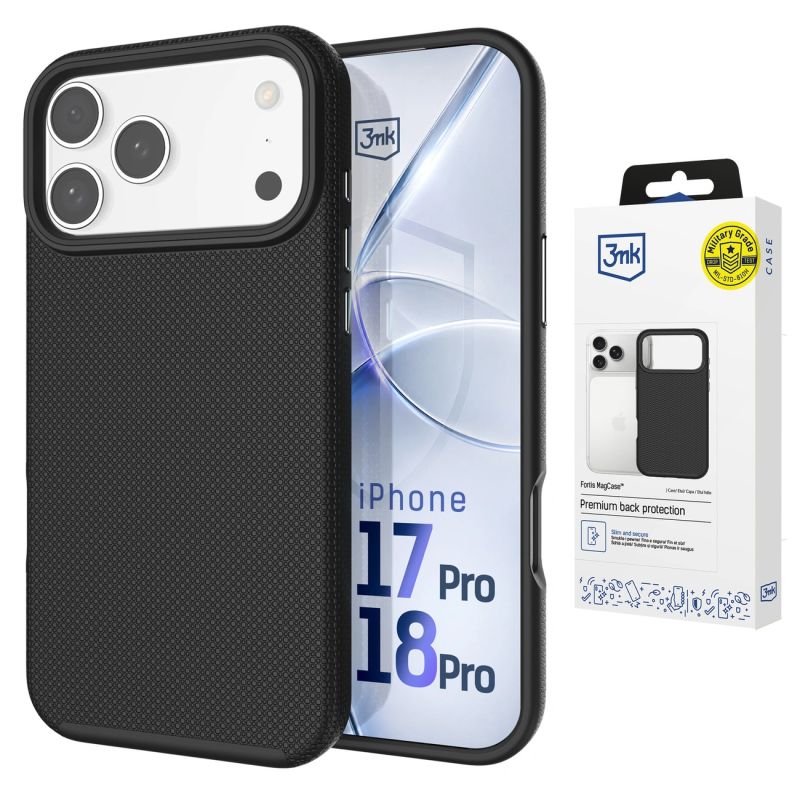 Etui 3mk Fortis MagCase na iPhone 17 Pro - czarne - obrazek 12