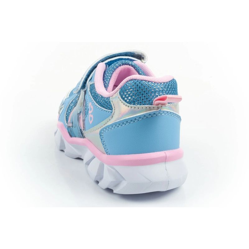 Leomil buty sportowe dziecięce sneakersy Stitch lekkie na rzep LED niebieskie - obrazek 5