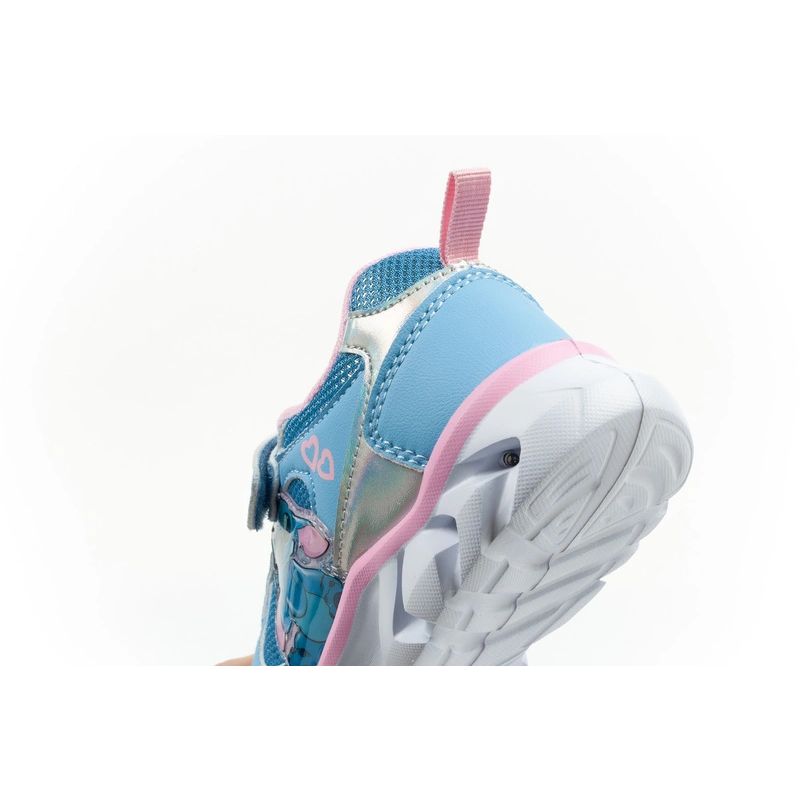 Leomil buty sportowe dziecięce sneakersy Stitch lekkie na rzep LED niebieskie - obrazek 7