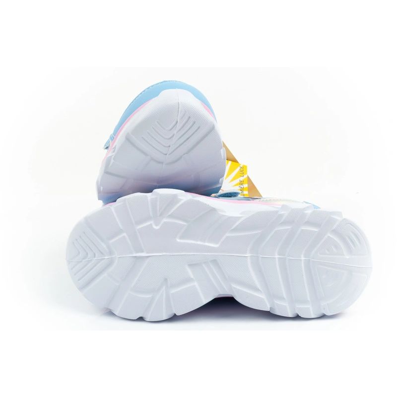 Leomil buty sportowe dziecięce sneakersy Stitch lekkie na rzep LED niebieskie - obrazek 9
