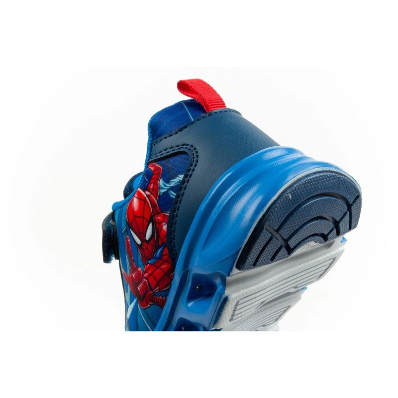Leomil buty sportowe dziecięce sneakersy Spiderman lekkie na rzep LED niebieskie - obrazek 7
