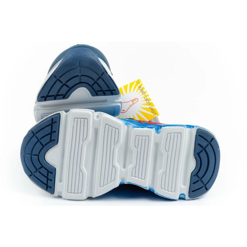 Leomil buty sportowe dziecięce sneakersy Spiderman lekkie na rzep LED niebieskie - obrazek 9