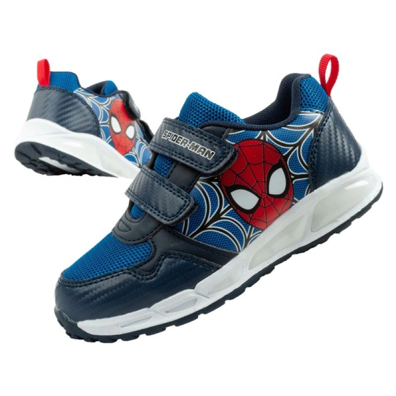Leomil buty sportowe dziecięce sneakersy Spiderman lekkie na rzep czarne niebieskie