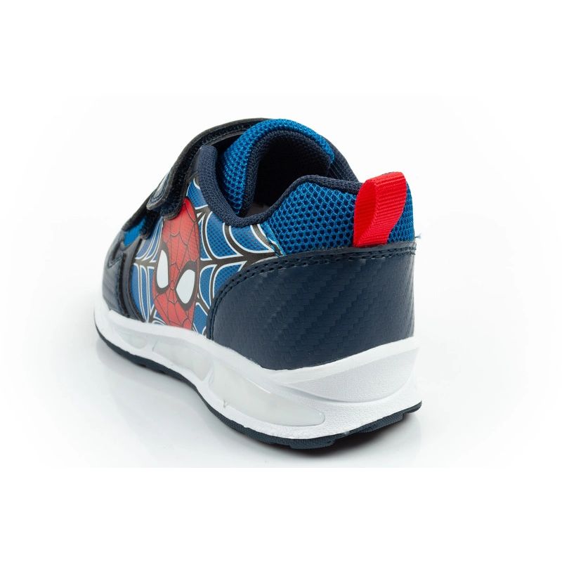 Leomil buty sportowe dziecięce sneakersy Spiderman lekkie na rzep czarne niebieskie - obrazek 5