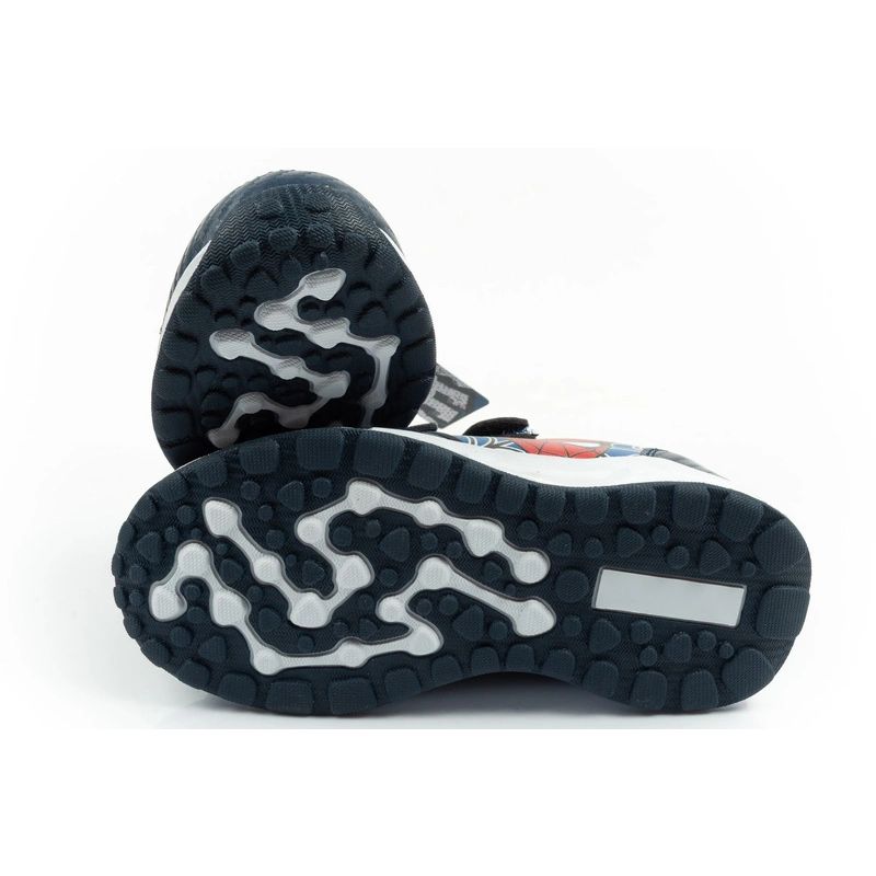 Leomil buty sportowe dziecięce sneakersy Spiderman lekkie na rzep czarne niebieskie - obrazek 9