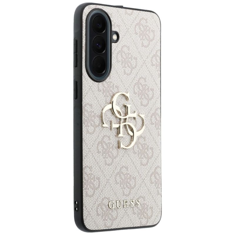 Etui Guess Leather 4G Metal Logo na Samsung Galaxy A37 5G - różowe - obrazek 4