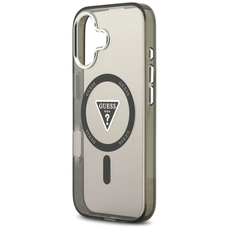 Etui Guess IML Gradient Triangle Logo MagSafe na iPhone 17 - czarne - obrazek 6