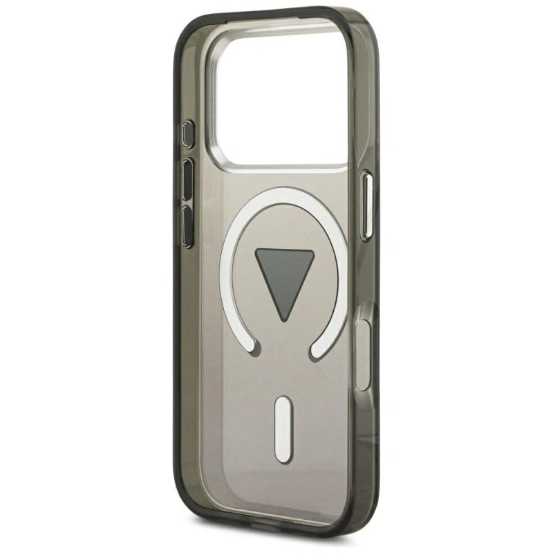 Etui Guess IML Gradient Triangle Logo MagSafe na iPhone 17 Pro Max - czarne - obrazek 7