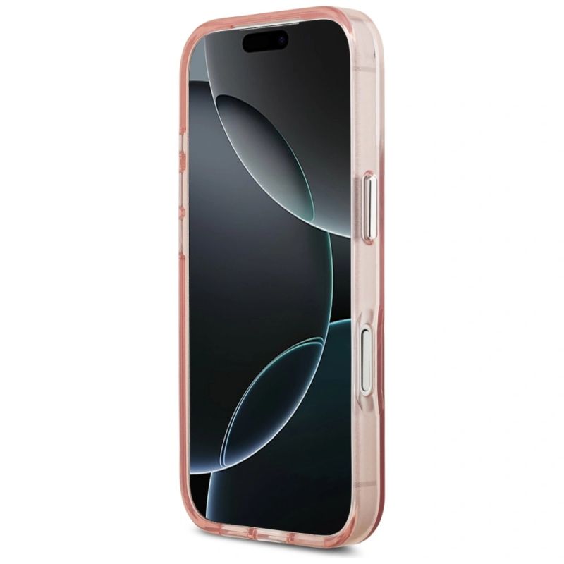 Etui Guess IML Gradient Triangle Logo MagSafe na iPhone 17 Pro - różowe - obrazek 5