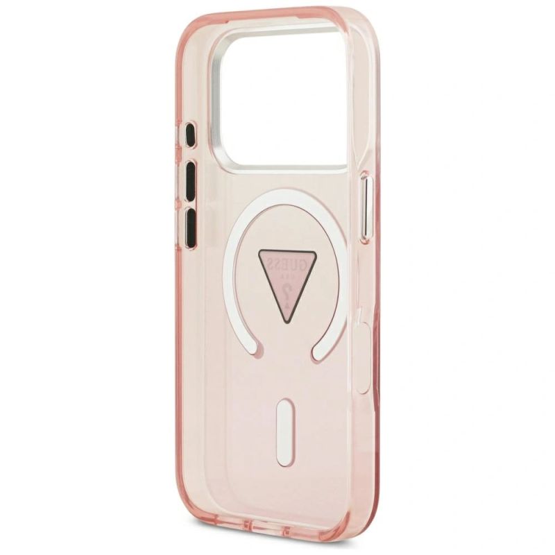 Etui Guess IML Gradient Triangle Logo MagSafe na iPhone 17 Pro - różowe - obrazek 7
